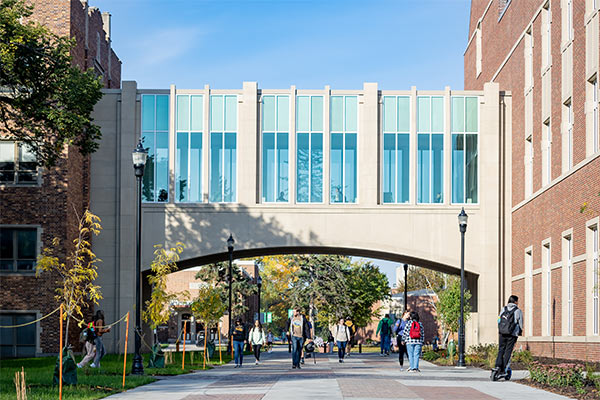 und campus in the fall